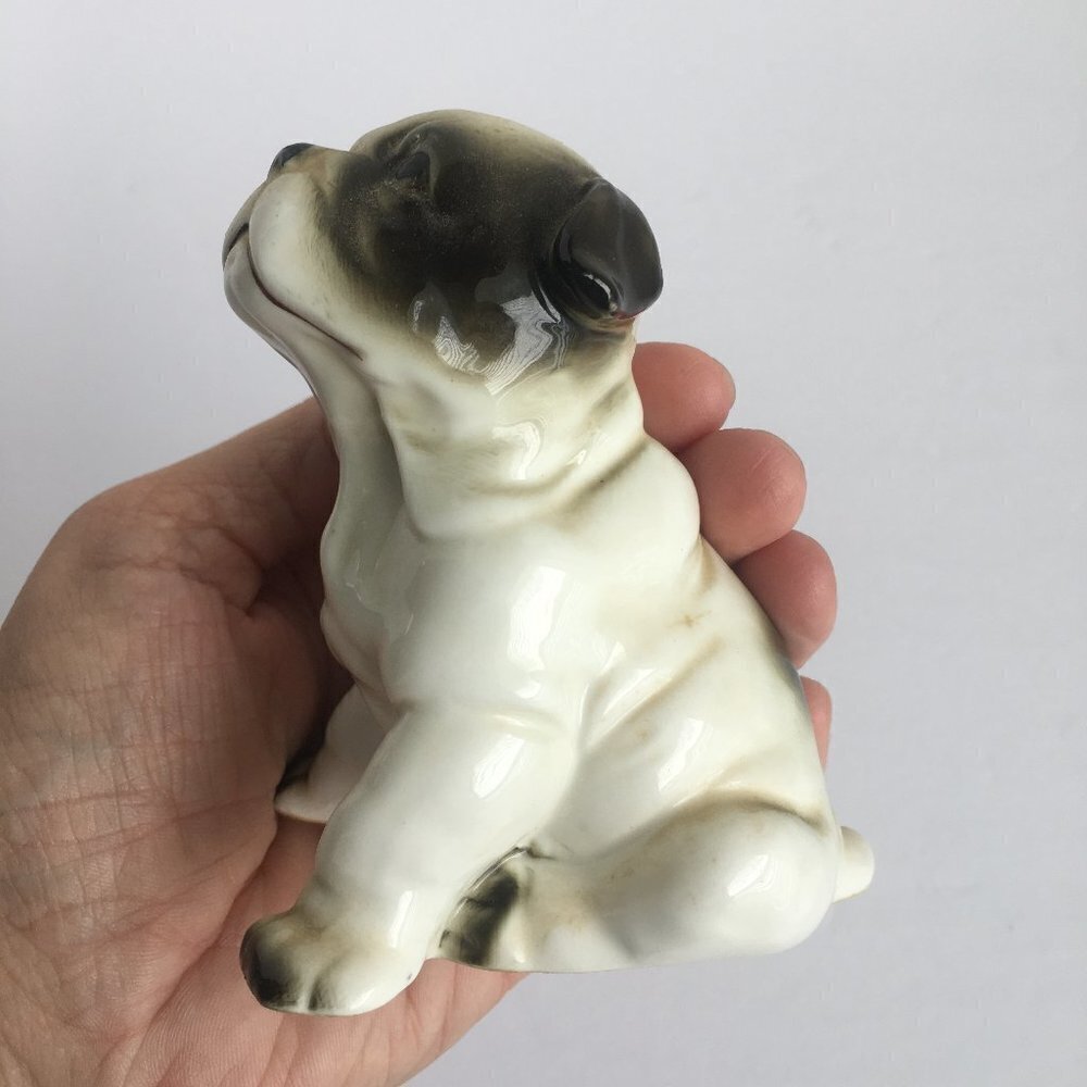 Vintage Dog‎ Figurine Statue - English Bulldog Pup Puppy - Picture 3 of 8